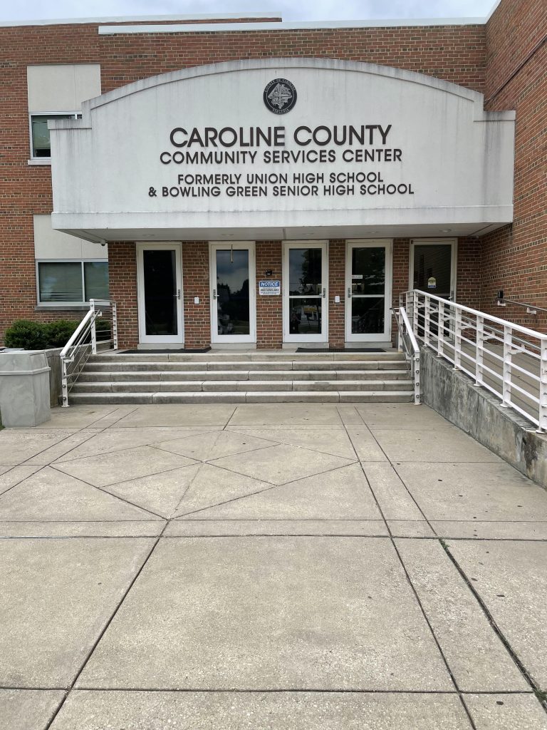 Front entrance of Caroline County Community Services Center